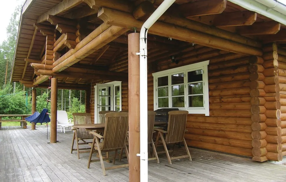 Die überdachte Terrasse